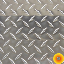 Лист алюминиевый рифлёный 1,5х500х1500 мм даймонд